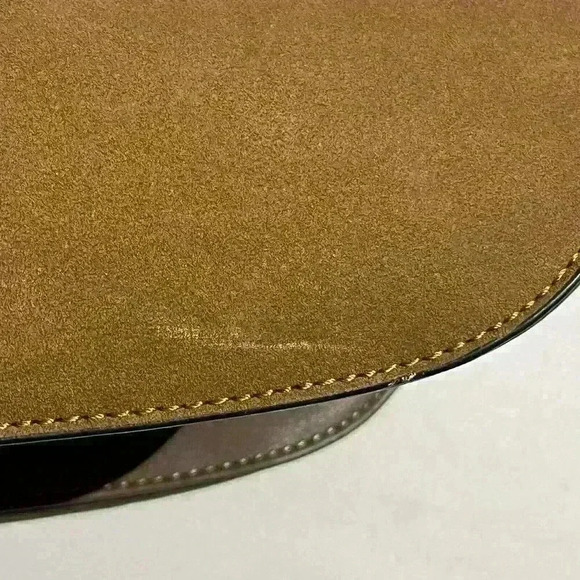 Marc New York Riveted Leather Tan Domed Bag Crossbody Work School Buckle - Picture 14 of 16